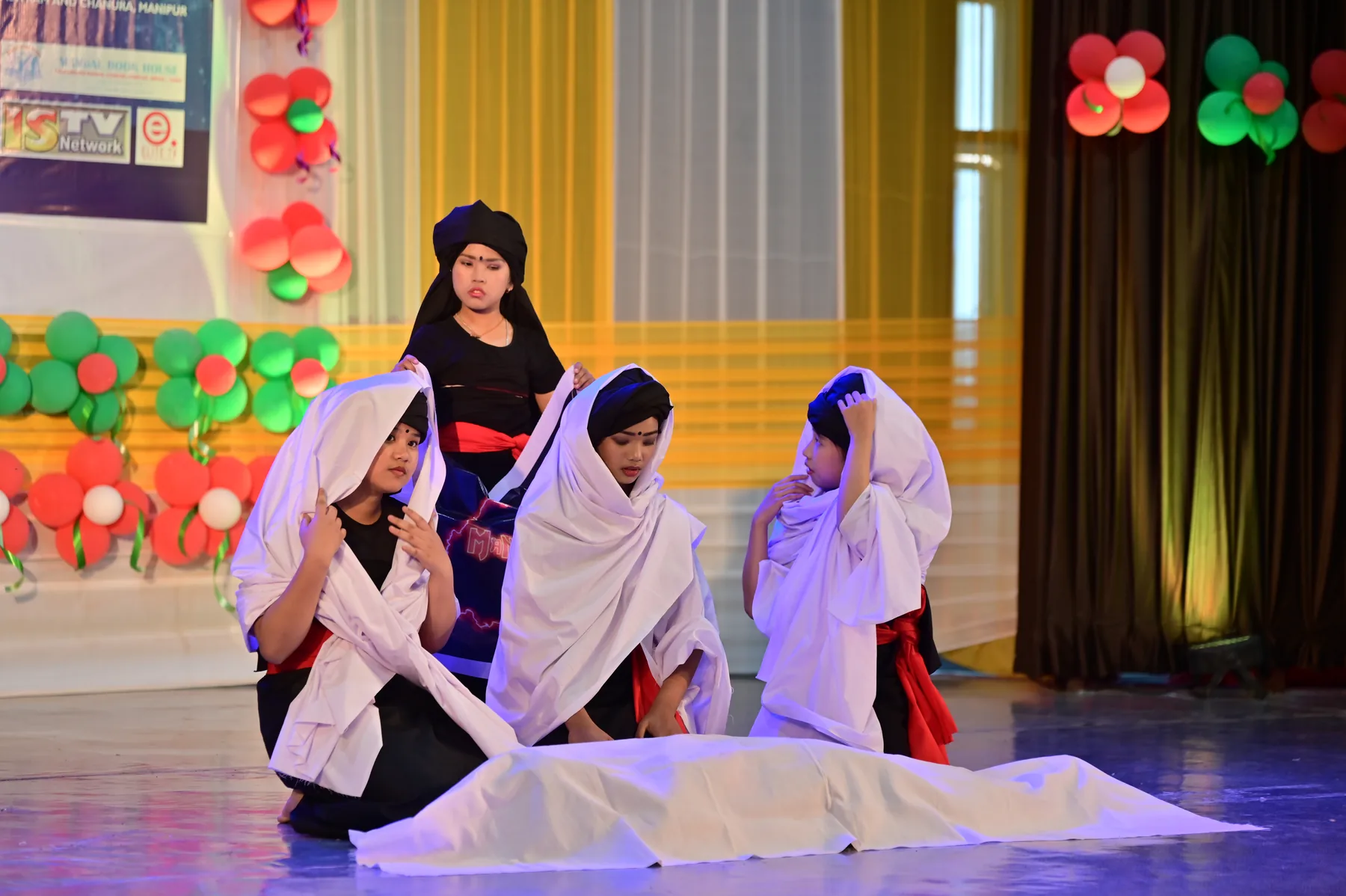 Vibrant dance groups fill the arena with rhythm, colour and joy.