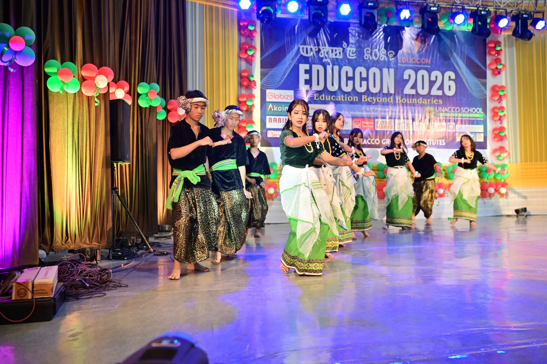 Cultural ambassadors honour tradition through every expressive step.