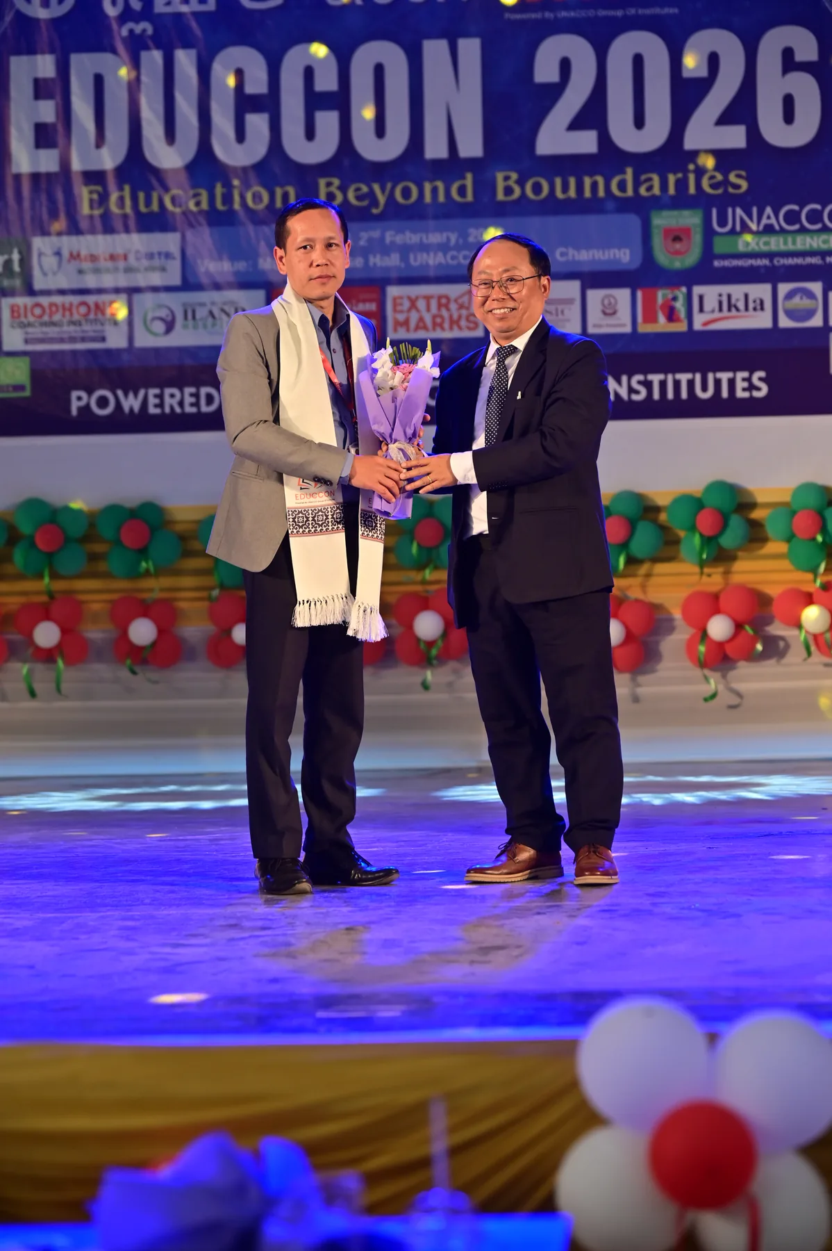 Celebrated participants celebrate the people who made the festival possible.